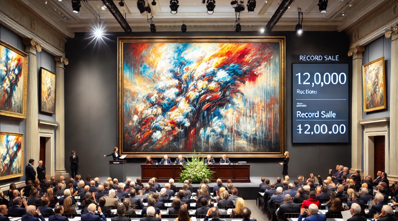 Imagen de Récord en subasta: Obra de artista emergente se vende por 12 millones de dólares