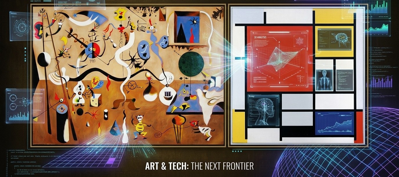 Imagen de Serie revela secretos en obras de Miró y Mondrian